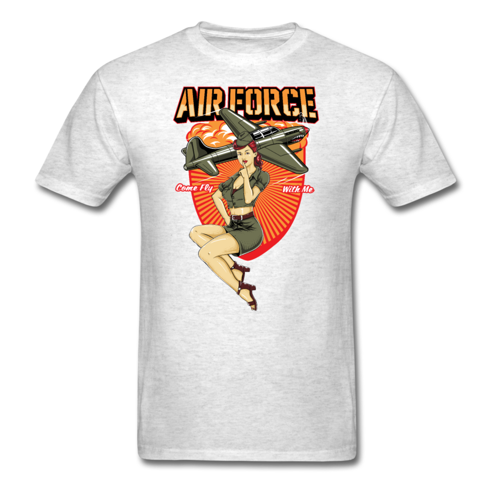 Air Force - Pinup - Unisex Classic T-Shirt - light heather gray