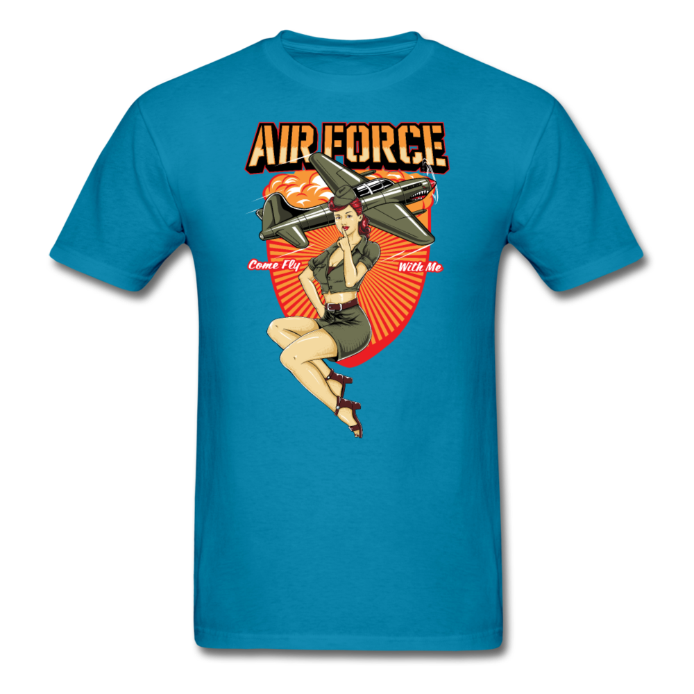 Air Force - Pinup - Unisex Classic T-Shirt - turquoise