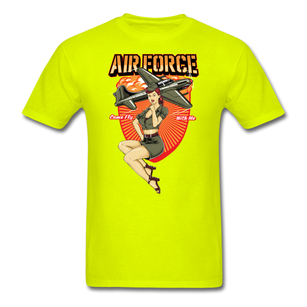 Air Force - Pinup - Unisex Classic T-Shirt - safety green