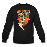 Air Force - Pinup - Crewneck Sweatshirt - black