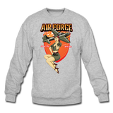 Air Force - Pinup - Crewneck Sweatshirt - heather gray