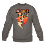 Air Force - Pinup - Crewneck Sweatshirt - asphalt gray