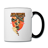 Air Force - Pinup - Contrast Coffee Mug - white/black