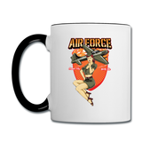 Air Force - Pinup - Contrast Coffee Mug - white/black