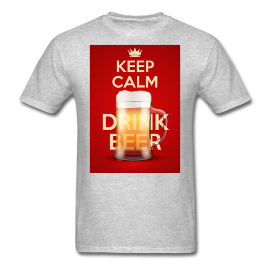 Keep Calm Drink Beer - Men's T-Shirt - heather gray