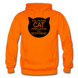Cats - My Best Friends - Black - Gildan Heavy Blend Adult Hoodie - orange