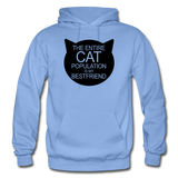 Cats - My Best Friends - Black - Gildan Heavy Blend Adult Hoodie - carolina blue