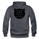 Cats - My Best Friends - Black - Gildan Heavy Blend Adult Hoodie - charcoal gray