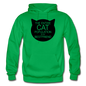 Cats - My Best Friends - Black - Gildan Heavy Blend Adult Hoodie - kelly green