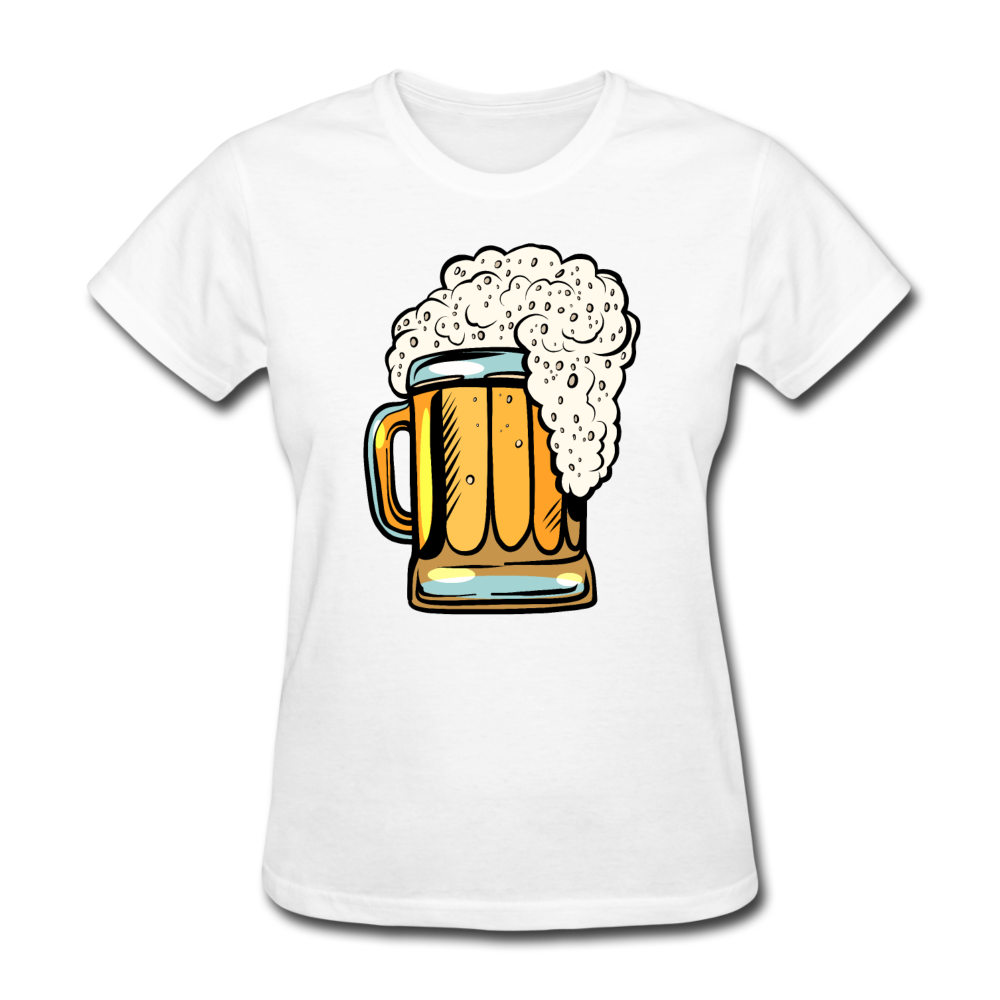 Foamy Beer Mug - Women's T-Shirt - white