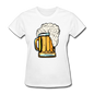 Foamy Beer Mug - Women's T-Shirt - white