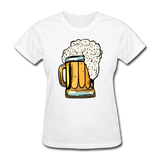Foamy Beer Mug - Women's T-Shirt - white