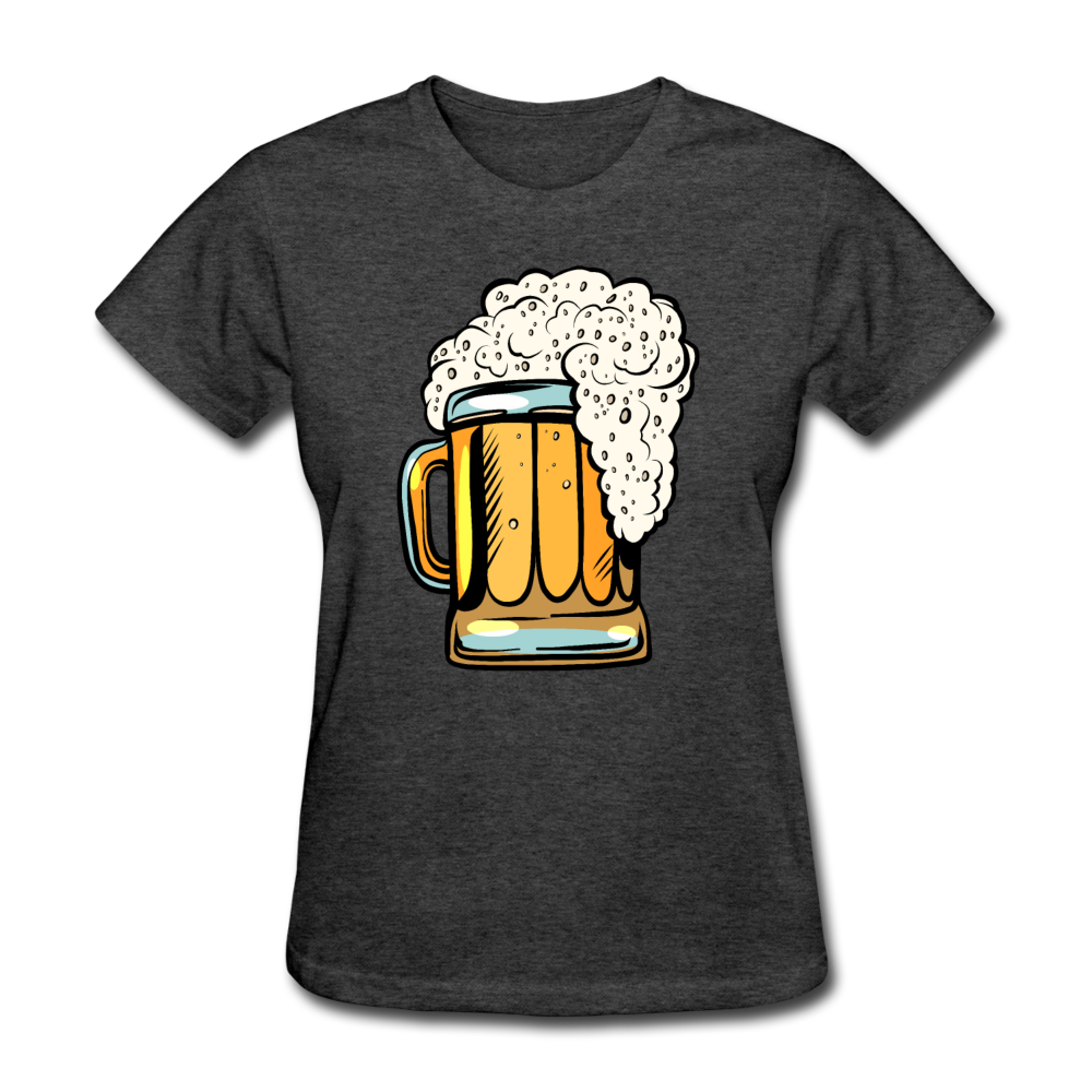 Foamy Beer Mug - Women's T-Shirt - heather black