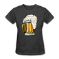 Foamy Beer Mug - Women's T-Shirt - heather black