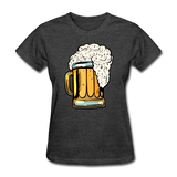 Foamy Beer Mug - Women's T-Shirt - heather black
