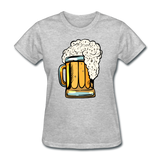 Foamy Beer Mug - Women's T-Shirt - heather gray