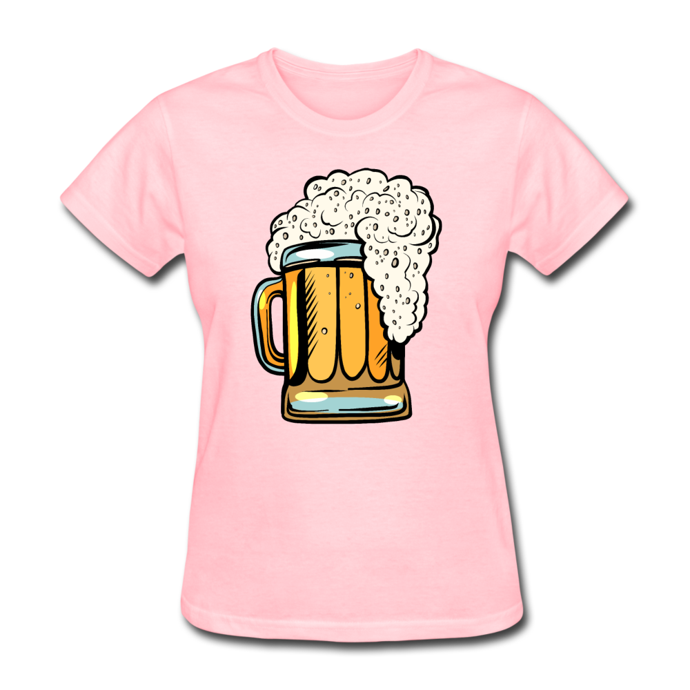 Foamy Beer Mug - Women's T-Shirt - pink