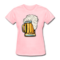 Foamy Beer Mug - Women's T-Shirt - pink