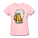 Foamy Beer Mug - Women's T-Shirt - pink