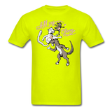Cat, Dog, Mouse And Cheese - Unisex Classic T-Shirt - safety green