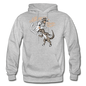 Cat, Dog, Mouse And Cheese - Gildan Heavy Blend Adult Hoodie - heather gray