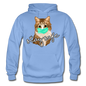 Stay Safe Cat - Gildan Heavy Blend Adult Hoodie - carolina blue