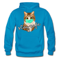 Stay Safe Cat - Gildan Heavy Blend Adult Hoodie - turquoise