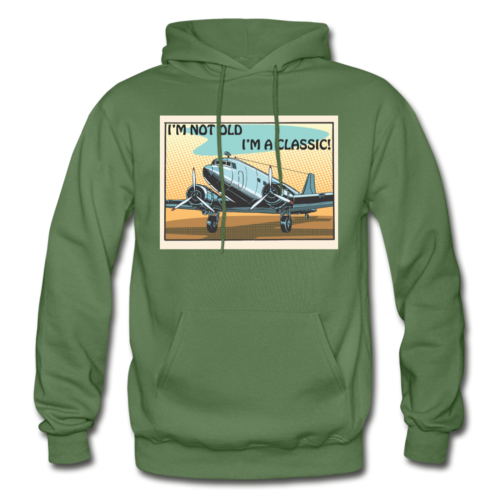 I'm Not Old - DC3 - Gildan Heavy Blend Adult Hoodie - military green