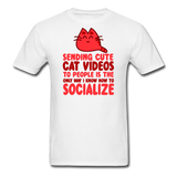 Cat Videos - Unisex Classic T-Shirt - white
