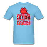 Cat Videos - Unisex Classic T-Shirt - aquatic blue