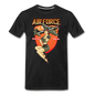 Air Force - Pinup - Men's Premium T-Shirt - black