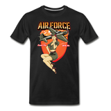 Air Force - Pinup - Men's Premium T-Shirt - black