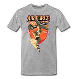 Air Force - Pinup - Men's Premium T-Shirt - heather gray