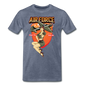 Air Force - Pinup - Men's Premium T-Shirt - heather blue