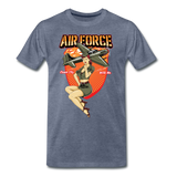 Air Force - Pinup - Men's Premium T-Shirt - heather blue