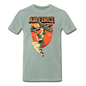 Air Force - Pinup - Men's Premium T-Shirt - steel green