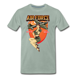 Air Force - Pinup - Men's Premium T-Shirt - steel green