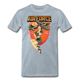 Air Force - Pinup - Men's Premium T-Shirt - heather ice blue