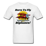 Born To Fly - Biplanes - Unisex Classic T-Shirt - white