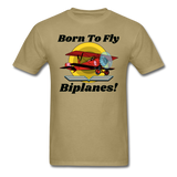 Born To Fly - Biplanes - Unisex Classic T-Shirt - khaki