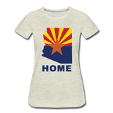Arizona "HOME" - Women’s Premium T-Shirt - heather oatmeal