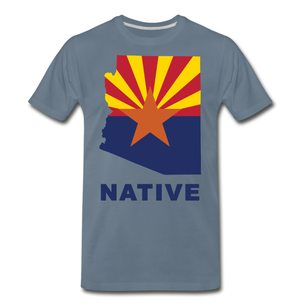 Arizona "NATIVE" - Men's Premium T-Shirt - steel blue