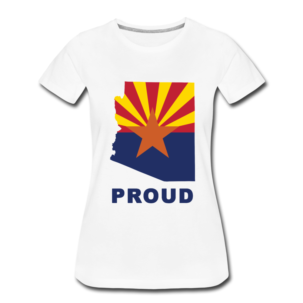 Arizona "PROUD" - Women’s Premium T-Shirt - white