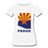 Arizona "PROUD" - Women’s Premium T-Shirt - white