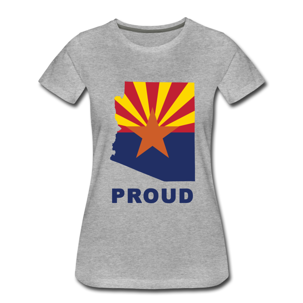 Arizona "PROUD" - Women’s Premium T-Shirt - heather gray