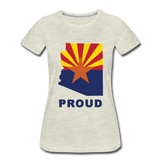 Arizona "PROUD" - Women’s Premium T-Shirt - heather oatmeal