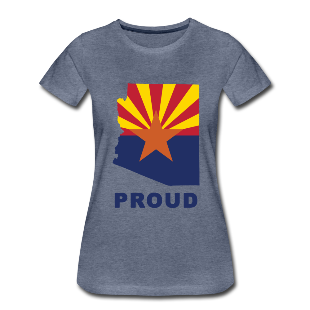 Arizona "PROUD" - Women’s Premium T-Shirt - heather blue