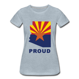 Arizona "PROUD" - Women’s Premium T-Shirt - heather ice blue