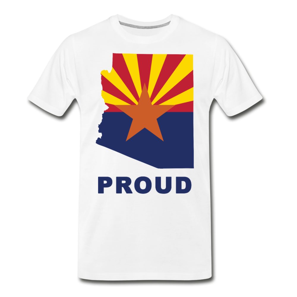 Arizona "PROUD" - Men's Premium T-Shirt - white