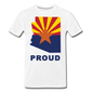 Arizona "PROUD" - Men's Premium T-Shirt - white